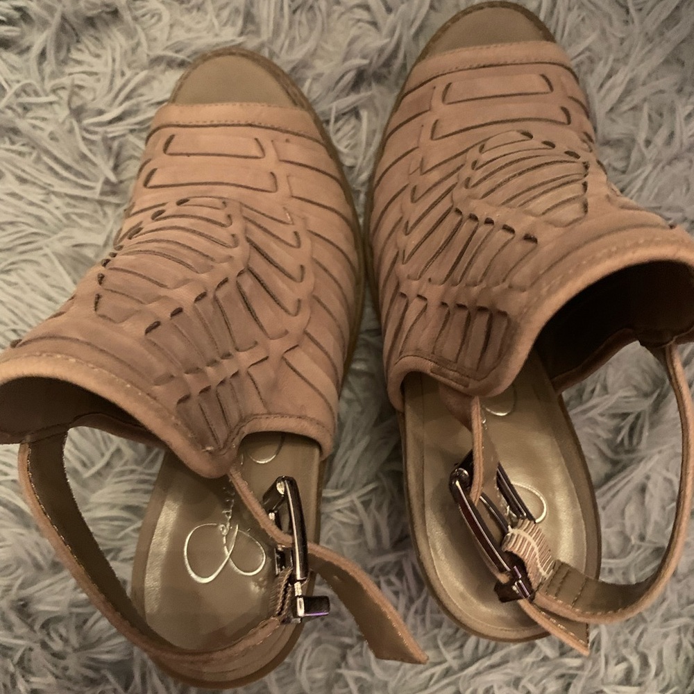 Jessica Simpson open toe heels size 7